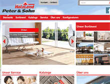 Tablet Screenshot of holz-peter.de